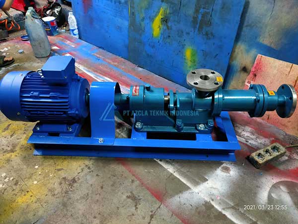 Perakitan Sistem Pompa Ebara di Workshop PT. Azcla Teknik Indonesia