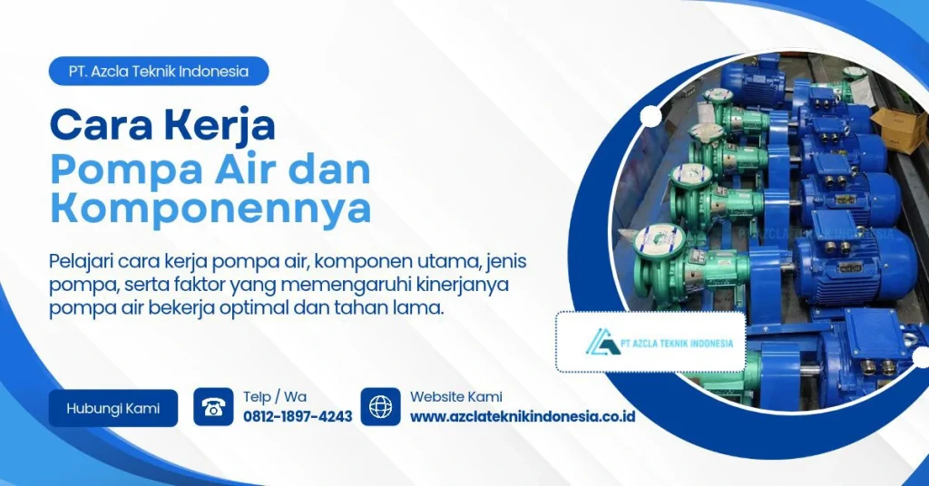 Cara Kerja Pompa Air dan Komponennya