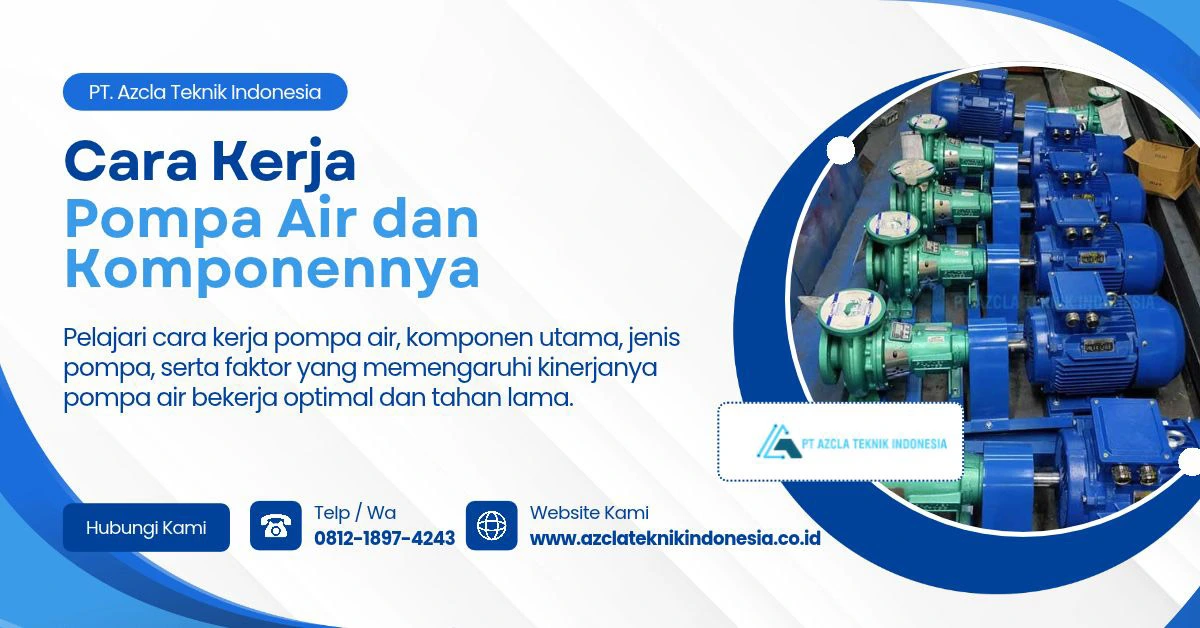 cara kerja pompa air